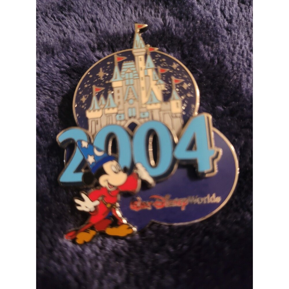 Vintage Disney WDW Sorcerer Mickey Cinderella Castle Fireworks Pin 27547N